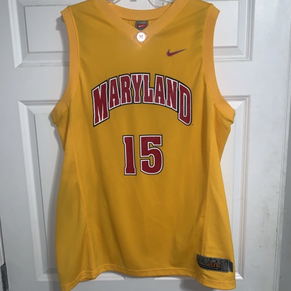 Nike Stitched Maryland Terrapins Basketball Jersey #15 UMD Terps